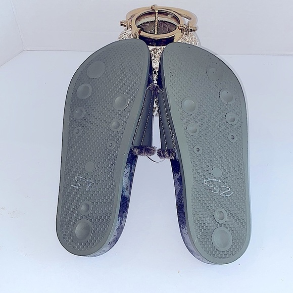 JOHNNY WAS CALME Space Camo Green Slides Size 9 - Picture 4 of 4